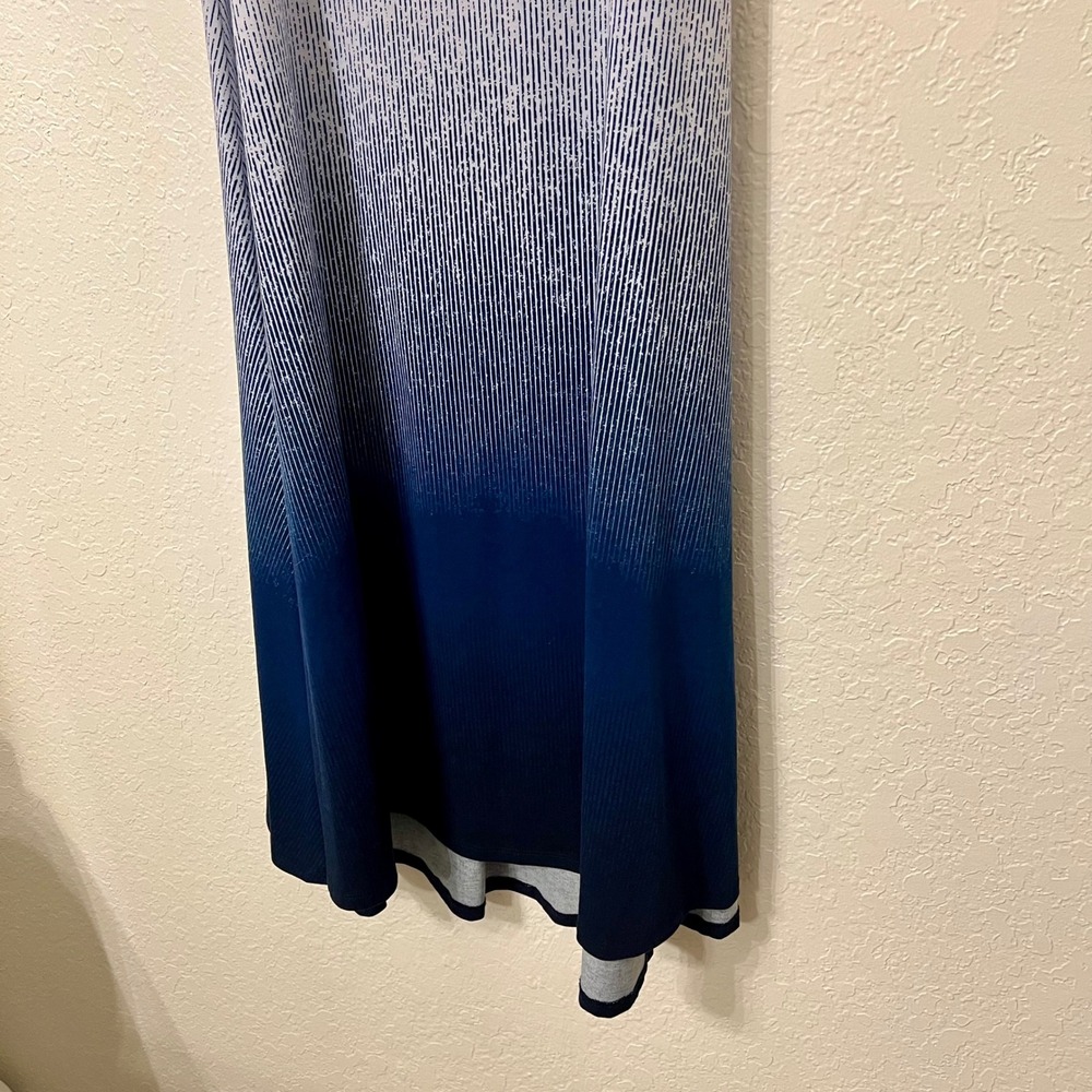 LuLaRoe‎ Womens Size S Maxi Skirt Blue Ombre Stripe Print Casual Summer - Picture 3 of 6